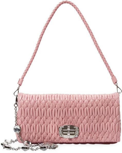 miu miu cloquet motif mini shoulder bag